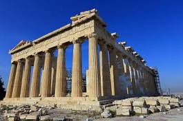 Naklejka ateny grecja świątynia