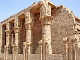 Naklejka świątynia egipt kolumna budynek
