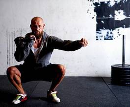 Fototapeta siłownia zdrowy mężczyzna