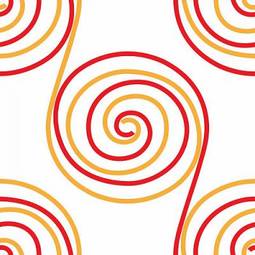 Plakat zbiory ornament wzór spirala postać