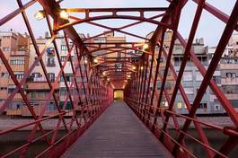 Naklejka miasto stary most hiszpania