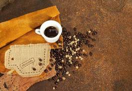 Naklejka napój kawa energiczny arabski