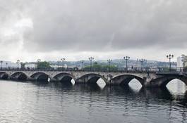 Obraz na płótnie hiszpania antyczny most jakub budynek