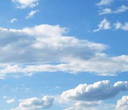 Plakat niebo spokojny niebieski jasny cloudscape