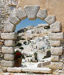 Fotoroleta mykonos wioska grecki wiejski architektura