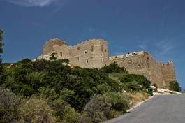 Obraz na płótnie lato wyspa grecja zamek