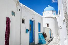 Fototapeta europa santorini grecja piękny kościół