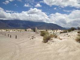 Fotoroleta pejzaż błękitne niebo góra pustynia piasek