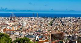 Naklejka widok miejski pejzaż hiszpania