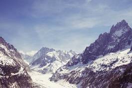 Fototapeta alpy niebo góra francja lód