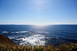 Fotoroleta japonia niebo błękitne niebo morze