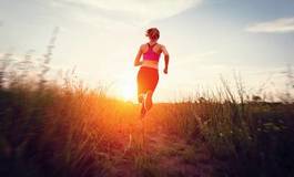Naklejka lato sport fitness jogging