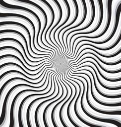 Plakat wzór spirala sztuka