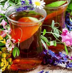 Naklejka zdrowy medycyna woda napój herbata