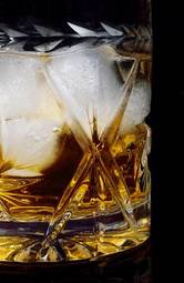 Obraz na płótnie lód napój szklanka koktajl selektywne focus