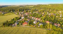 Naklejka czeski ulica widok wioska panorama