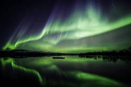 Fotoroleta islandia niebo europa noc