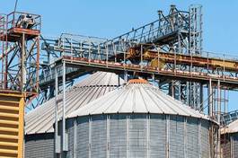 Fototapeta storage facility cereals, and bio gas production