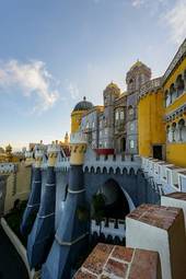 Obraz na płótnie portugalia pałac zamek pomnik turysta