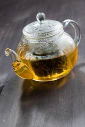 Fototapeta green tea with jasmin