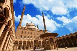 Naklejka egipt architektura meczet wieża