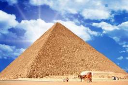 Naklejka egipt architektura pejzaż stary