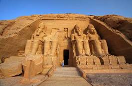 Naklejka antyczny świątynia statua egipt