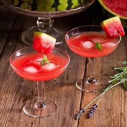 Fototapeta watermelon juice with ice