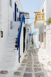 Naklejka mykonos piękny wioska grecki grecja