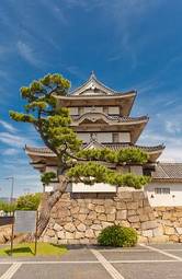 Naklejka wojskowy zamek japonia azja
