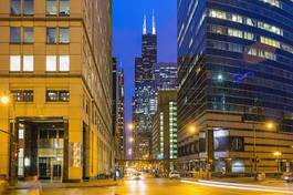 Naklejka chicago downtown