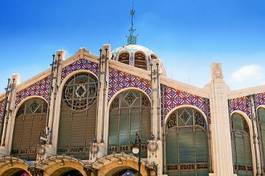 Fotoroleta hall of central market in valencia, spain. one of the oldest eur