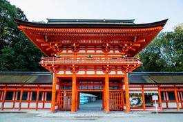Naklejka japonia sanktuarium kwota kioto