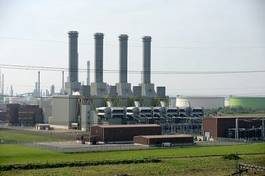 Obraz na płótnie wieża sieć elektrownia krajowego przemysłowy