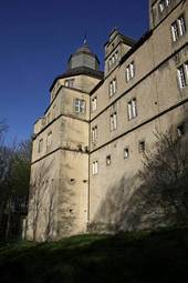 Plakat zamek wioska nadrenia północna-westfalia szkoła