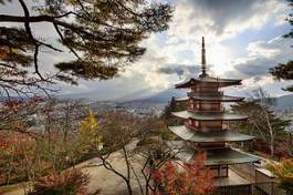 Obraz na płótnie wulkan góra pejzaż japonia