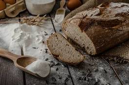 Naklejka rolnictwo zdrowy mąka zboże