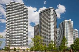 Fototapeta błękitne niebo japonia krajobraz architektura