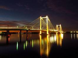 Naklejka waszyngton most światło