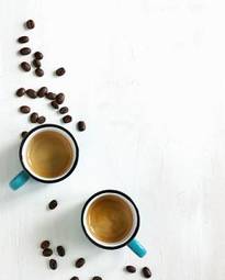 Naklejka włoski kawiarnia napój kawa