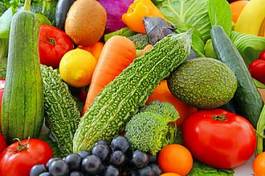 Naklejka rolnictwo świeży warzywo jedzenie tropikalny