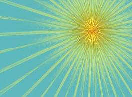 Plakat słońce abstrakcja fraktal lato miłość