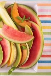 Obraz na płótnie zdrowy świeży owoc jedzenie część