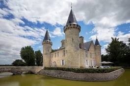 Fotoroleta woda francja zamek stary zwiedzanie