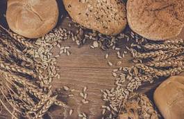 Fototapeta zbiory pszenica żyto mąka żniwa