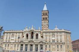 Fotoroleta the papal basilica of santa maria maggiore, rome, italy.