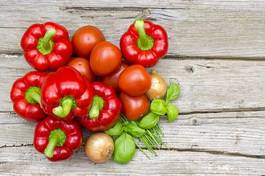 Obraz na płótnie warzywo pomidor świeży para