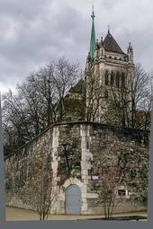 Fotoroleta antyczny wieża kościół