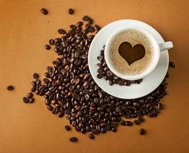 Obraz na płótnie cappucino kawa napój kubek