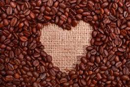 Fototapeta serce kawa jedzenie kawiarnia napój